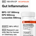 Gut Inflammation (60 Capsules) (Stable BPC-157 Arginate, KPV, Larazotide)